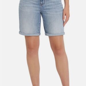 Wrangler Light Blue Roll-Cuff Denim Shorts
